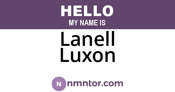 Lanell Luxon