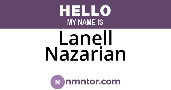 Lanell Nazarian