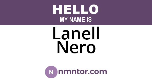 Lanell Nero