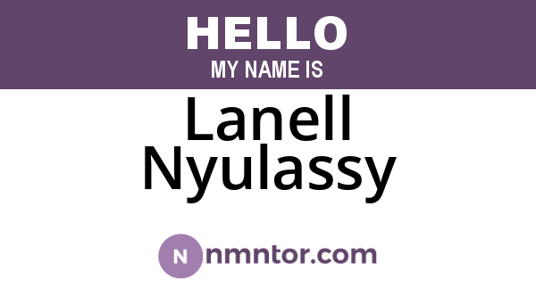 Lanell Nyulassy