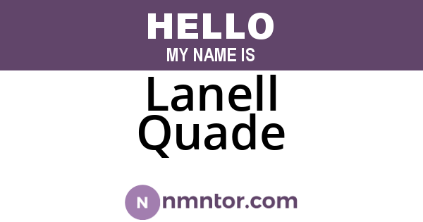 Lanell Quade