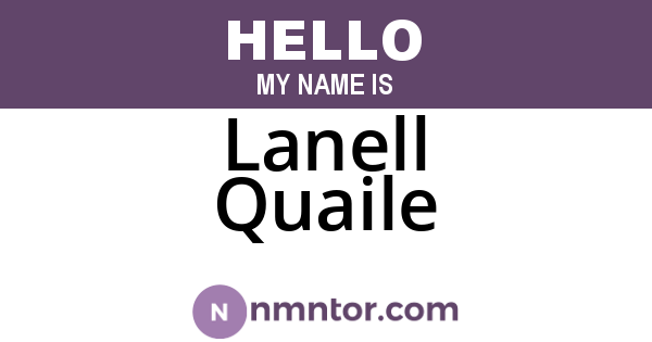 Lanell Quaile