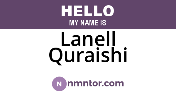 Lanell Quraishi