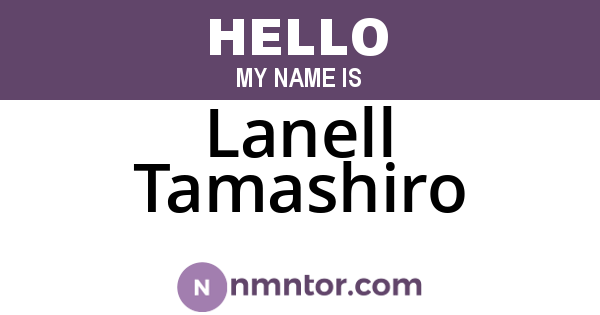 Lanell Tamashiro