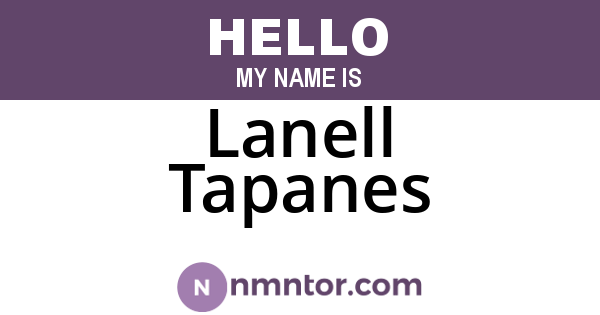 Lanell Tapanes