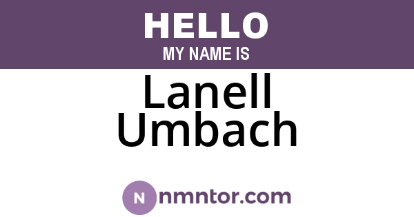 Lanell Umbach