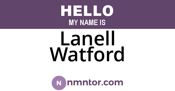 Lanell Watford