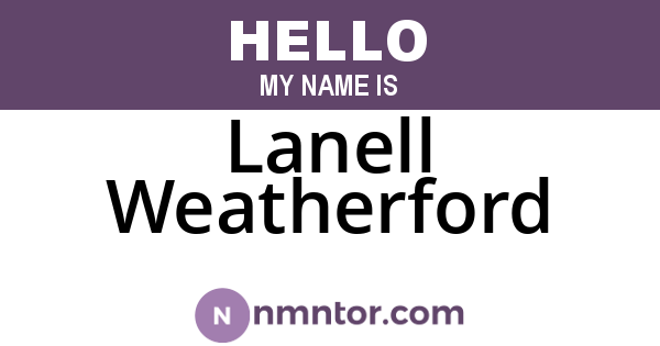 Lanell Weatherford