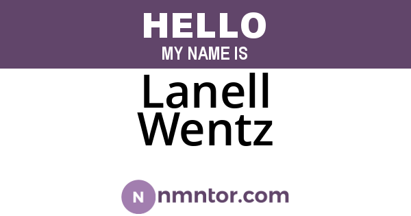 Lanell Wentz