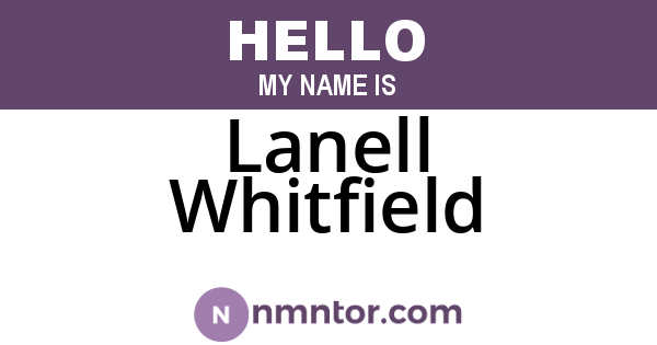 Lanell Whitfield