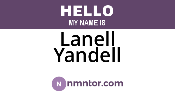 Lanell Yandell