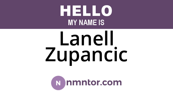Lanell Zupancic