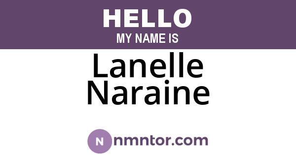Lanelle Naraine
