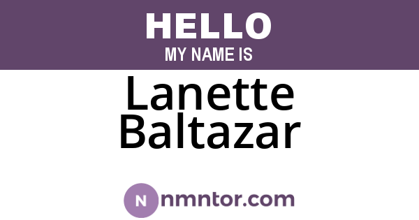 Lanette Baltazar