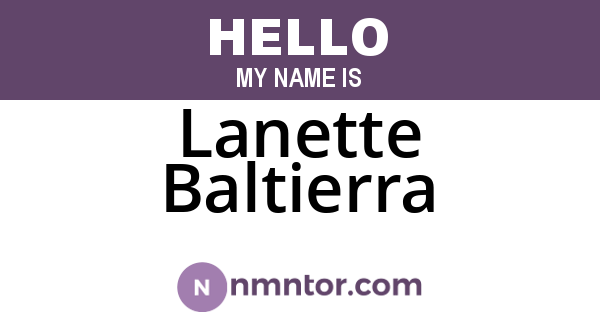 Lanette Baltierra