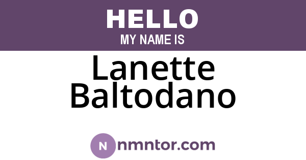 Lanette Baltodano