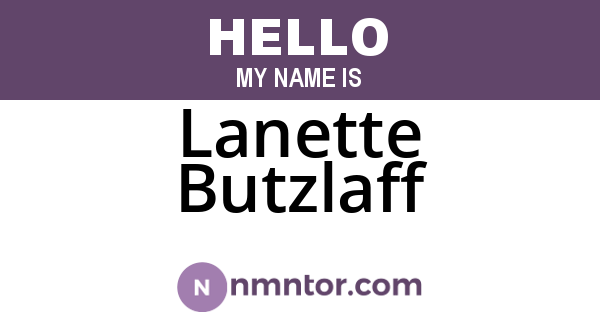 Lanette Butzlaff