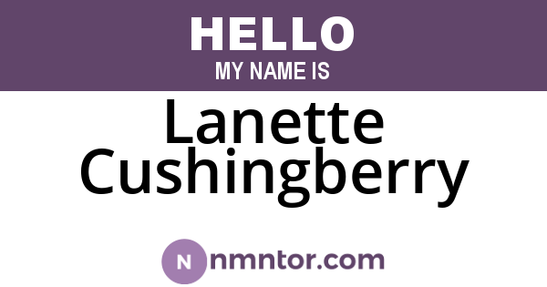 Lanette Cushingberry