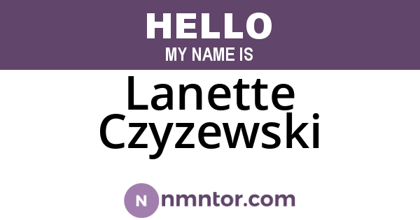 Lanette Czyzewski