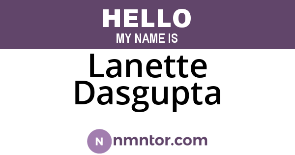 Lanette Dasgupta