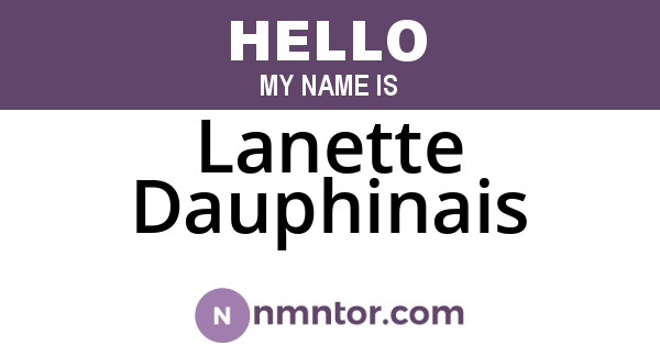Lanette Dauphinais