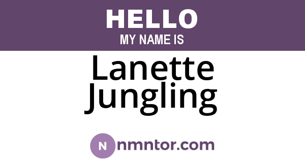 Lanette Jungling