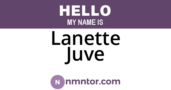 Lanette Juve