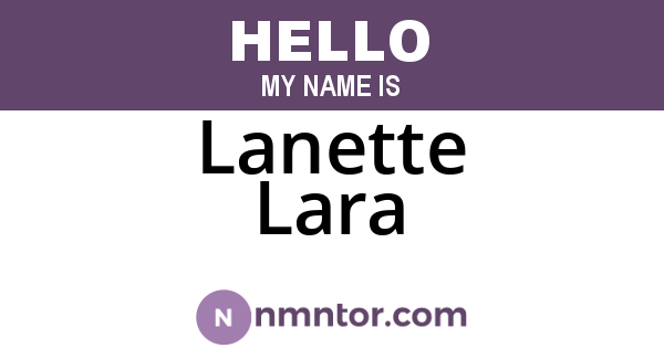 Lanette Lara
