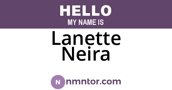Lanette Neira