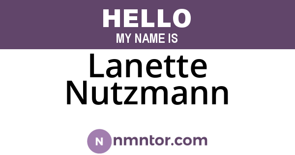 Lanette Nutzmann