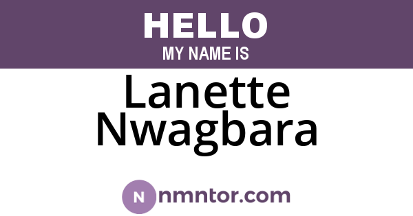 Lanette Nwagbara
