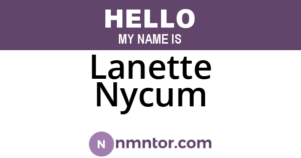 Lanette Nycum