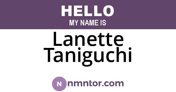 Lanette Taniguchi