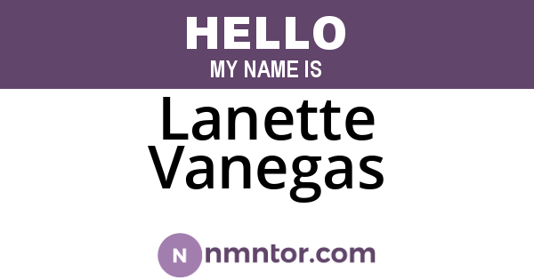 Lanette Vanegas