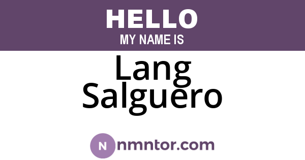Lang Salguero