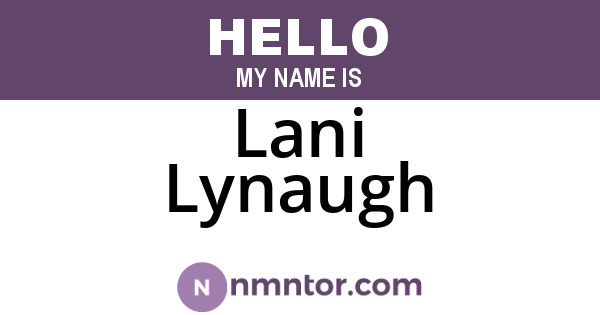 Lani Lynaugh