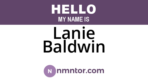 Lanie Baldwin