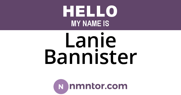 Lanie Bannister