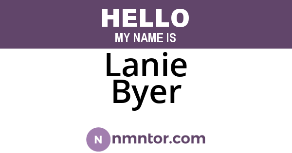 Lanie Byer