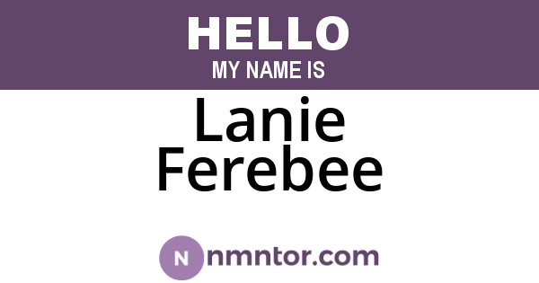 Lanie Ferebee