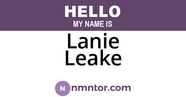 Lanie Leake