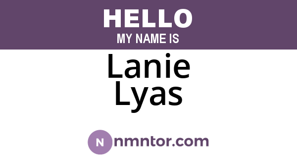 Lanie Lyas