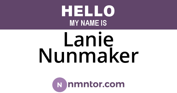 Lanie Nunmaker