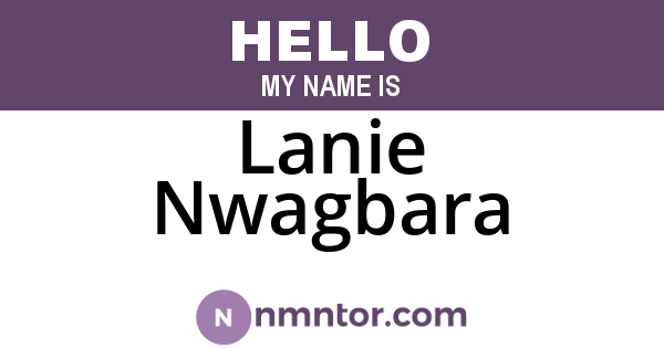 Lanie Nwagbara