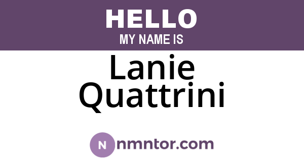 Lanie Quattrini