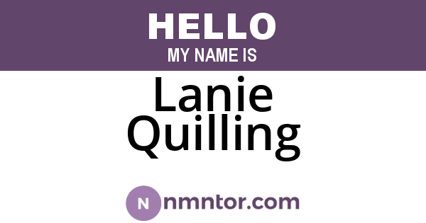 Lanie Quilling