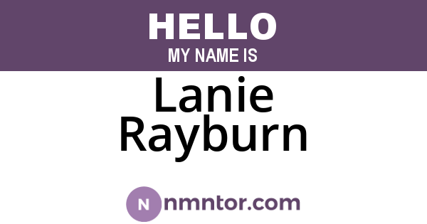 Lanie Rayburn
