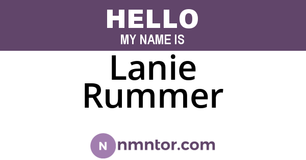 Lanie Rummer