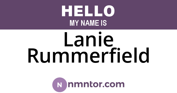 Lanie Rummerfield