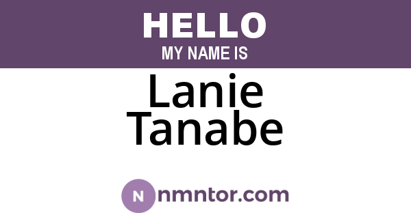 Lanie Tanabe